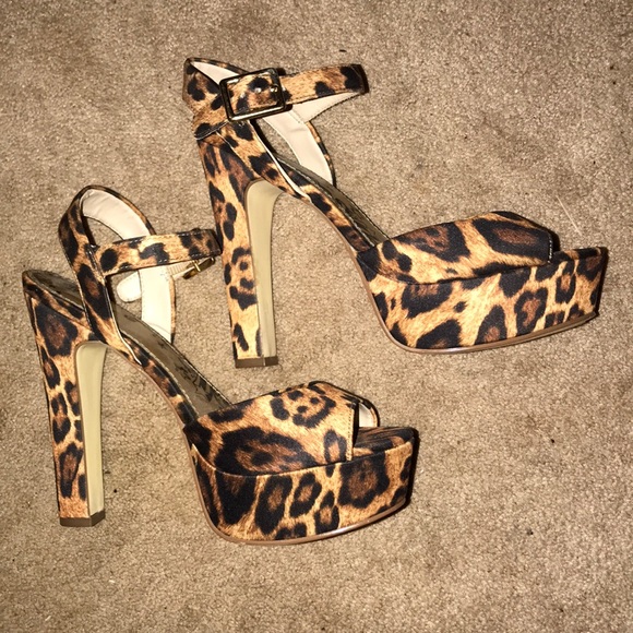 Shoes - Brash Women’s Heels Leopard/ Tiger